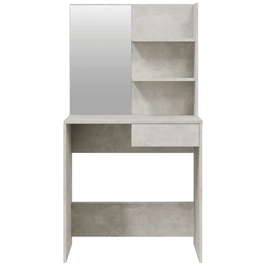 Ensemble de coiffeuse Gris béton 74,5x40x141 cm - 6
