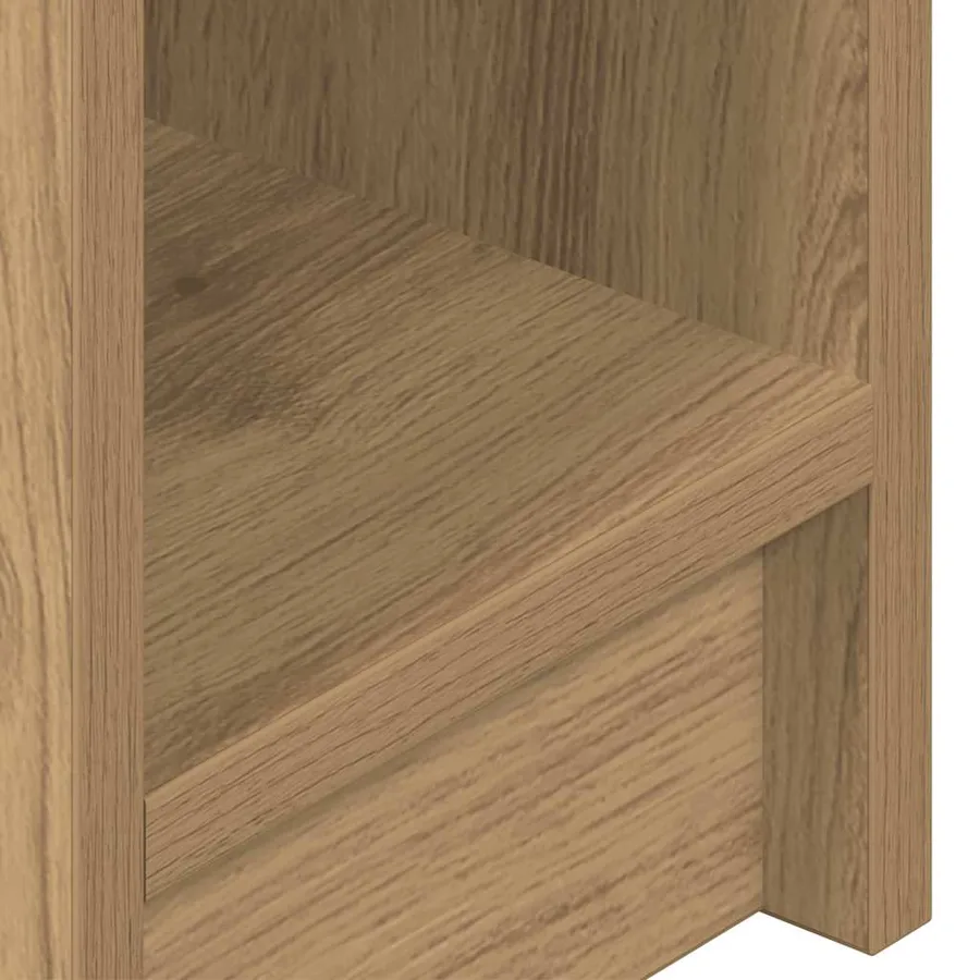 Tables de chevet avec tiroir 2 pcs chêne artisanal 20x36x60 cm - 10