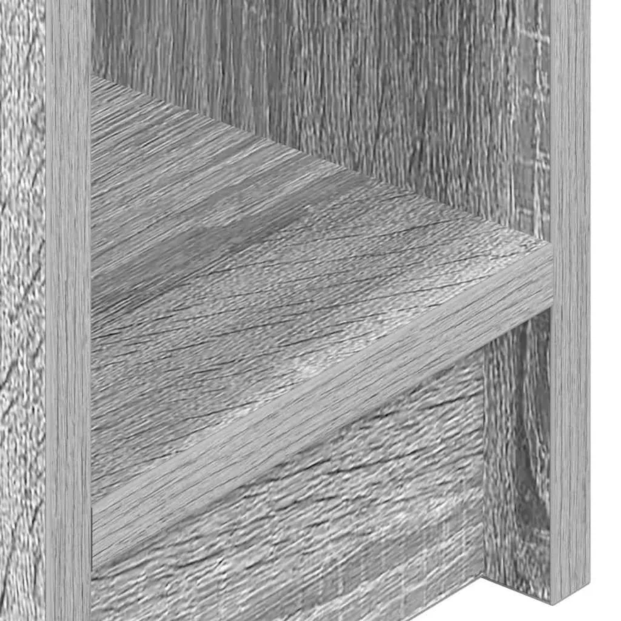 Tables de chevet avec tiroir 2 pcs sonoma gris 20x36x60 cm - 10