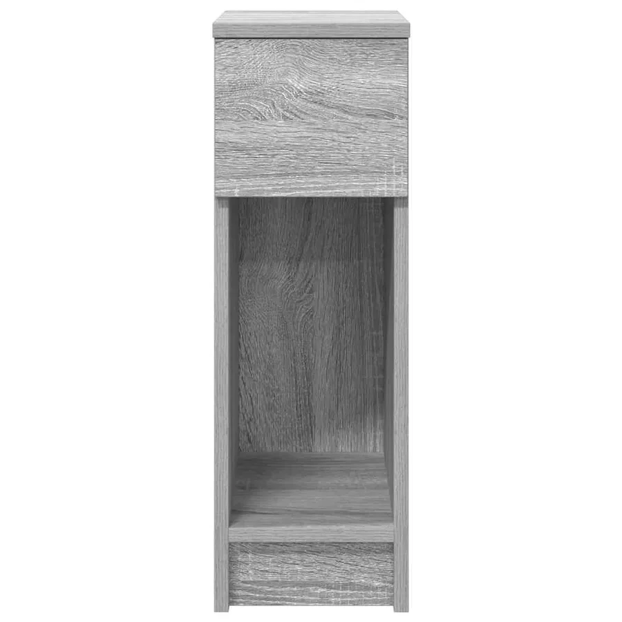 Tables de chevet avec tiroir 2 pcs sonoma gris 20x36x60 cm - 4
