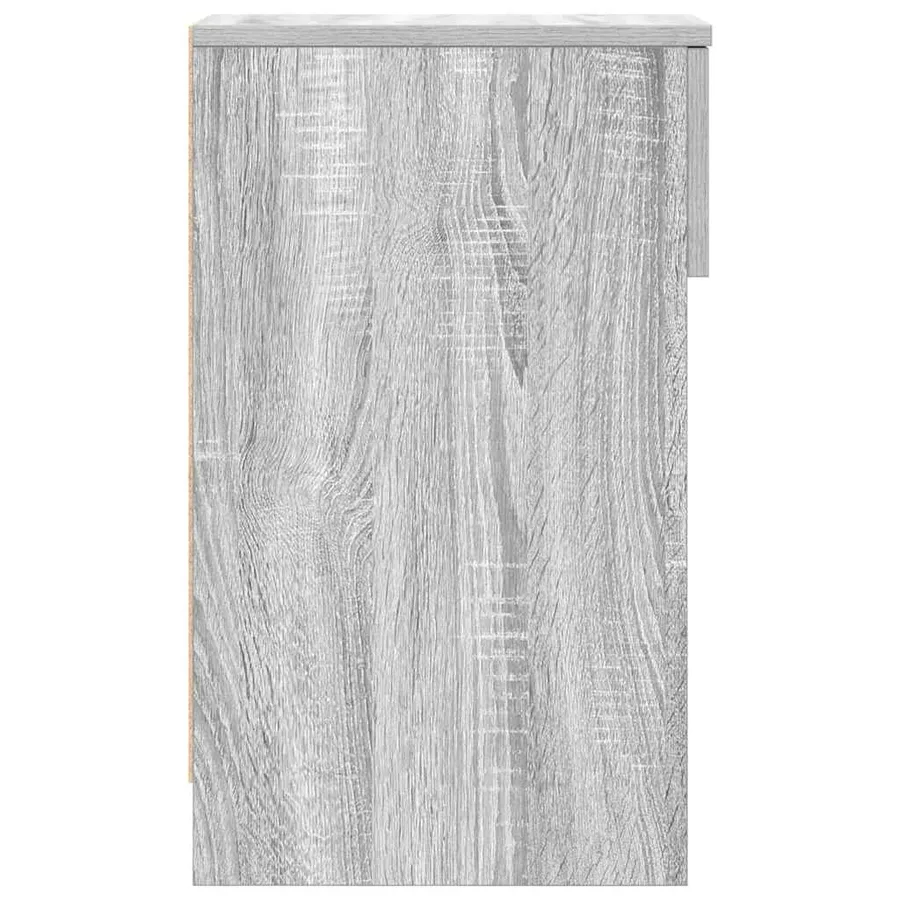 Tables de chevet avec tiroir 2 pcs sonoma gris 20x36x60 cm - 7