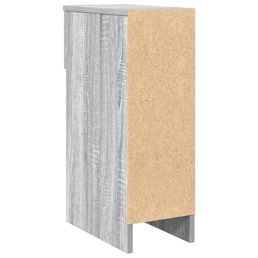 Tables de chevet avec tiroir 2 pcs sonoma gris 20x36x60 cm - 8