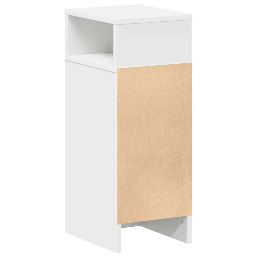 Tables de chevet 2 pcs avec tiroir blanc 25x31x66 cm - 7