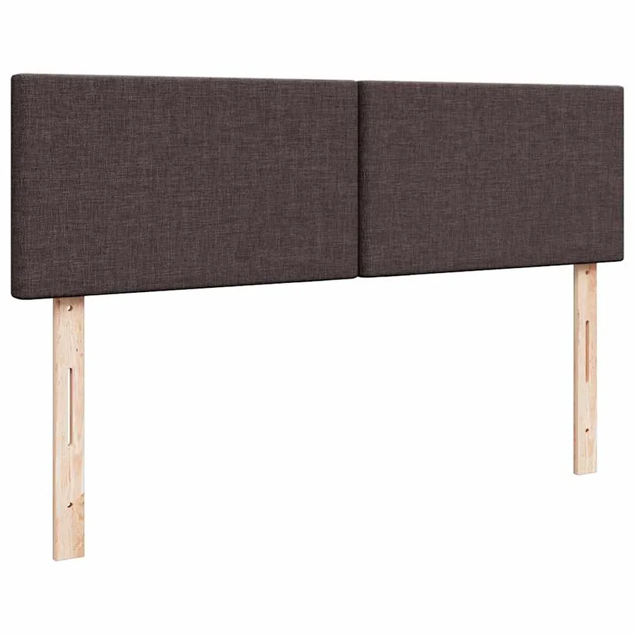 Cadre de lit ottoman avec matelas marron foncé 180x200 cm tissu - 10
