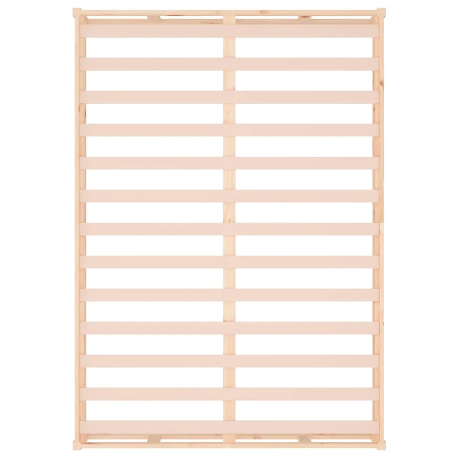 Cadre de lit sans matelas 140x190 cm bois massif - 7