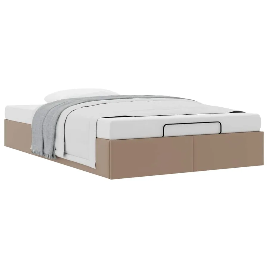 Cadre de lit ottoman sans matelas cappuccino 120x200 cm - 5