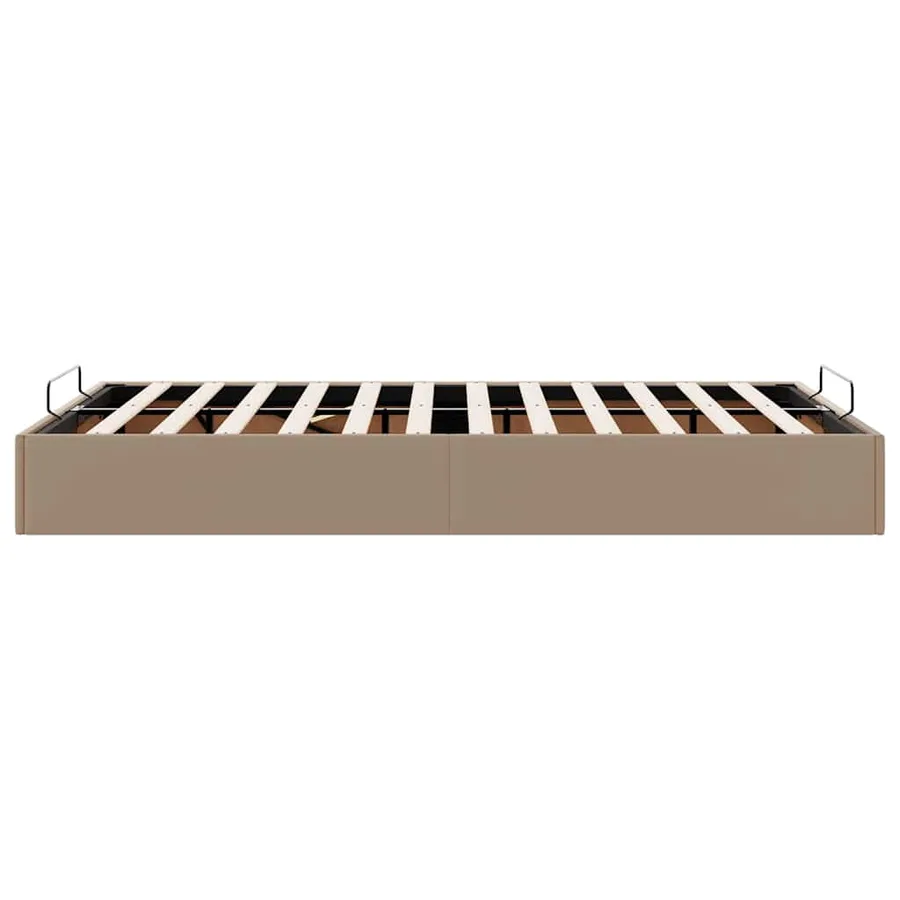 Cadre de lit ottoman sans matelas cappuccino 120x200 cm - 8
