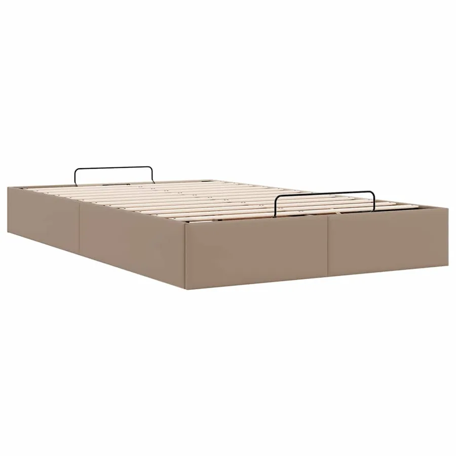 Cadre de lit ottoman sans matelas cappuccino 120x200 cm - 9