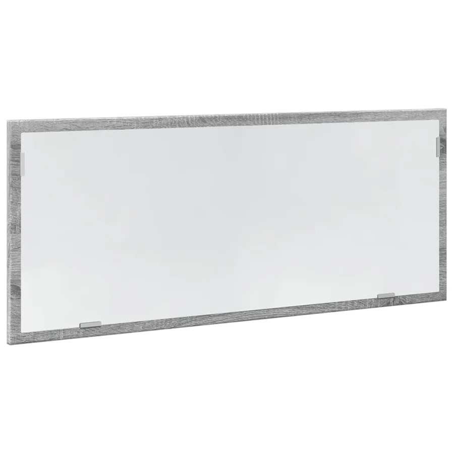 Miroir de salle de bain à LED sonoma gris bois d'ingénierie - 5