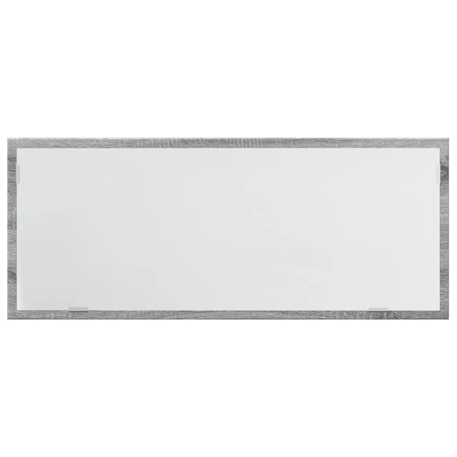 Miroir de salle de bain à LED sonoma gris bois d'ingénierie - 6