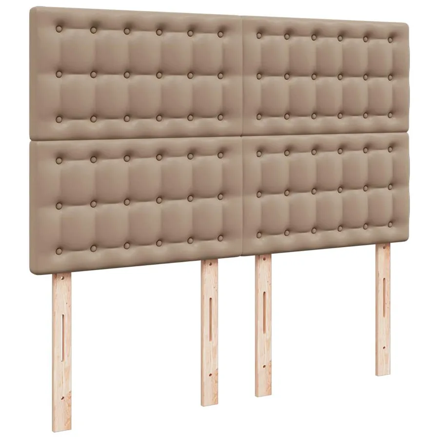 Cadre de lit ottoman et matelas cappuccino 140x190cm similicuir - 10