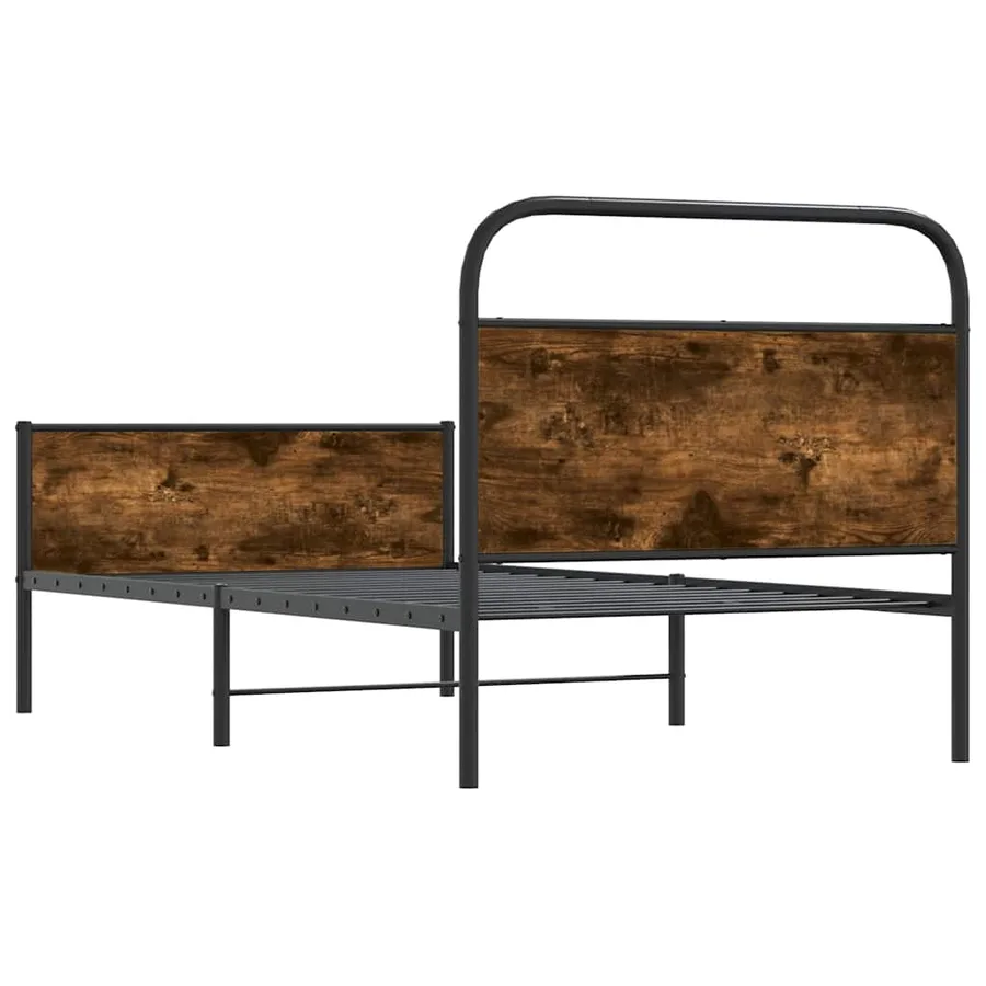 Cadre de lit sans matelas 107x203 cm chêne sonoma - 7