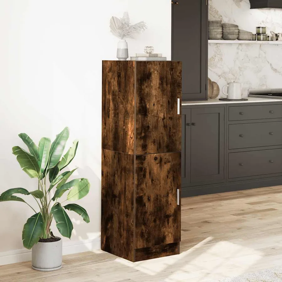 Armoire de cuisine chêne fumé 38x41,5x131,5 cm bois ingénierie - 3