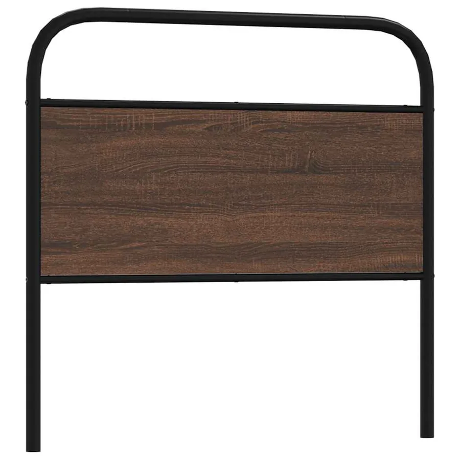 Tête de lit de remplacement chêne marron 100 cm acier et bois d'ingénierie