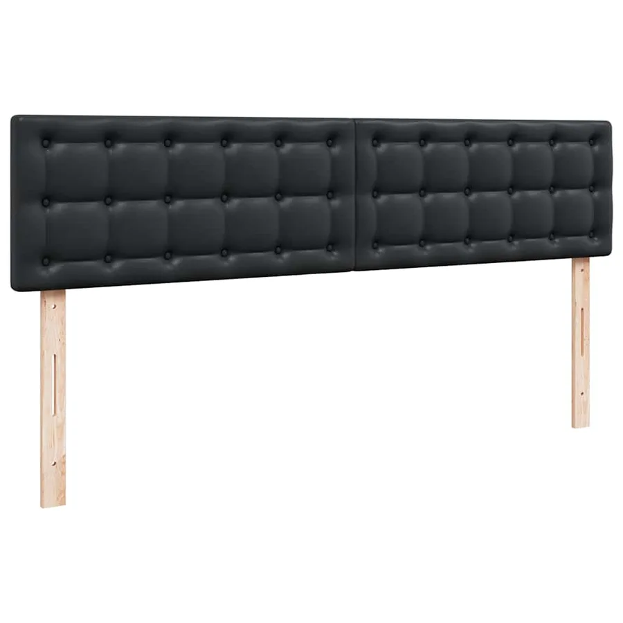 Cadre de lit ottoman avec matelas noir 200x200 cm similicuir - 10