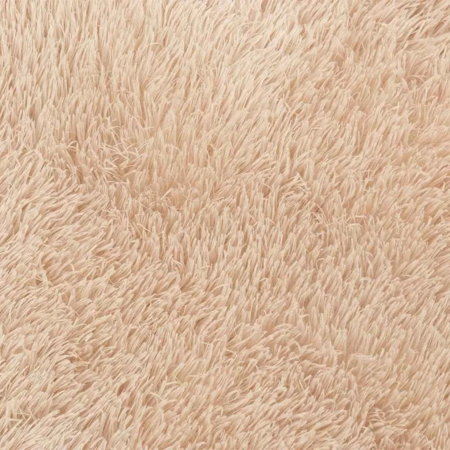 Tapis Shaggy à poils longs NAVARRA beige 160x230 cm polyester - 9