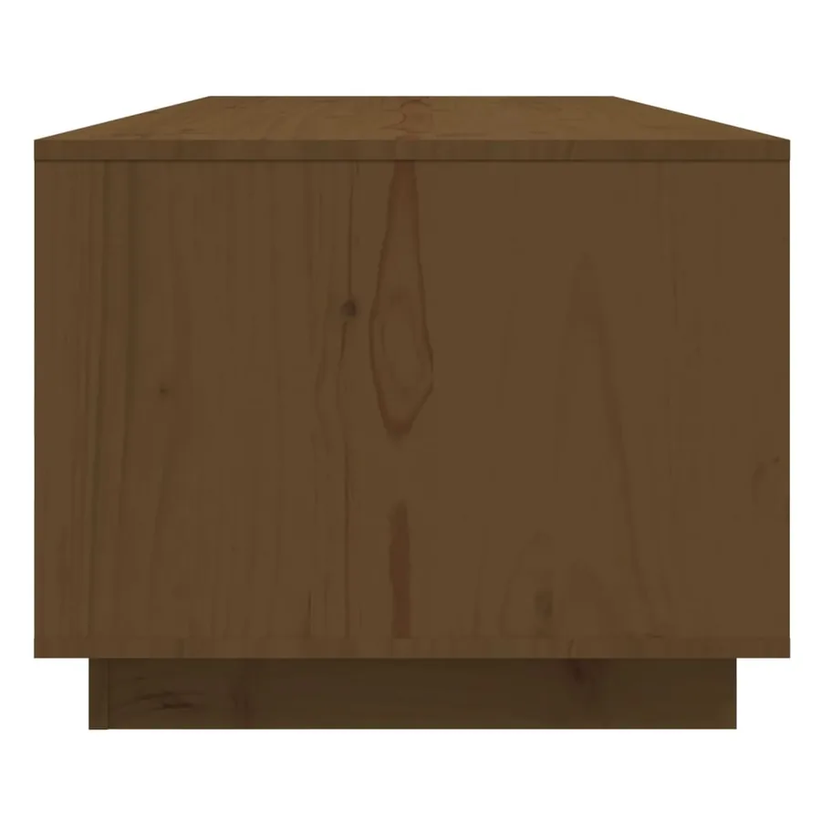 Table basse Marron miel 110x50x40 cm Bois massif de pin - 7
