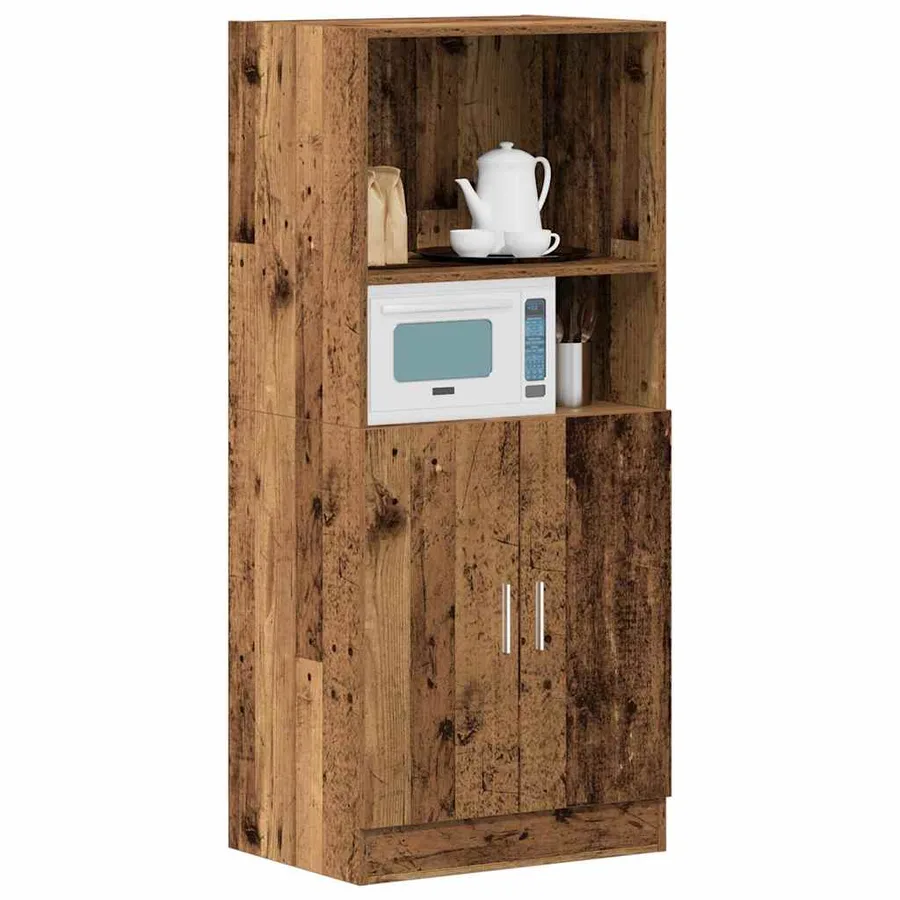 Armoire de cuisine vieux bois 57x41,5x131,5 cm bois ingénierie - 3