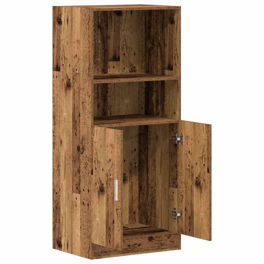 Armoire de cuisine vieux bois 57x41,5x131,5 cm bois ingénierie - 5
