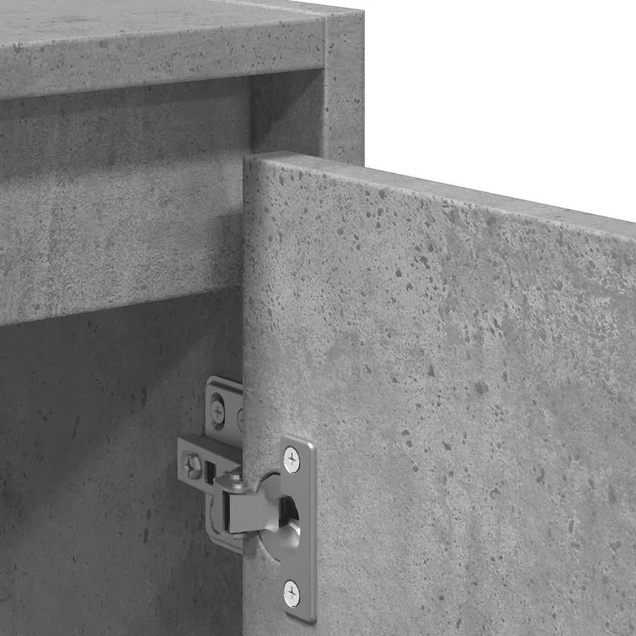 Ensemble de meubles de salle de bain 2 pcs gris béton - 9