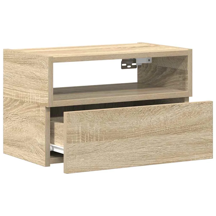 Tables de chevet murales 2 pcs chêne sonoma 45x26x28,5 cm - 5