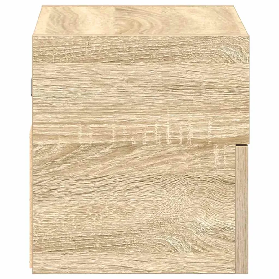 Tables de chevet murales 2 pcs chêne sonoma 45x26x28,5 cm - 6