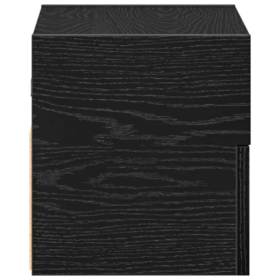 Table de chevet murale noir 45x26x28,5 cm - 6