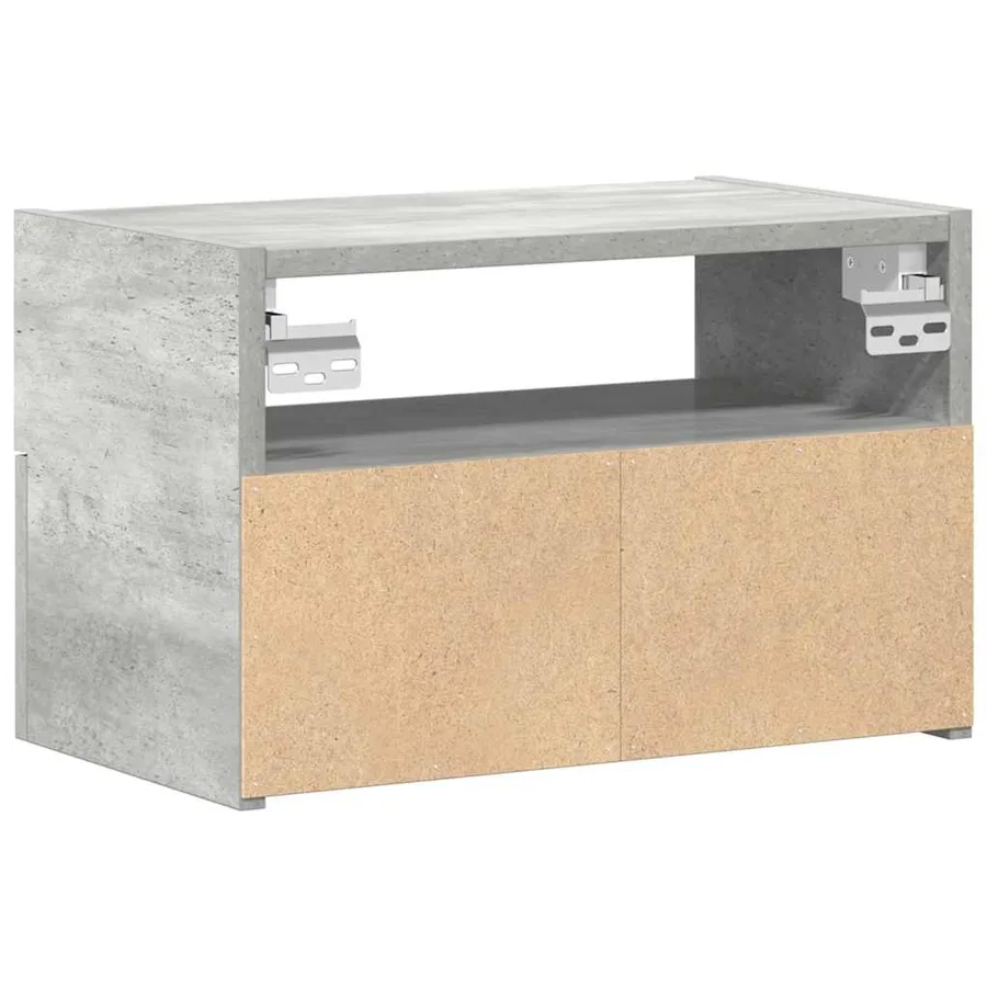 Tables de chevet murales 2 pcs gris béton 45x26x28,5 cm - 7