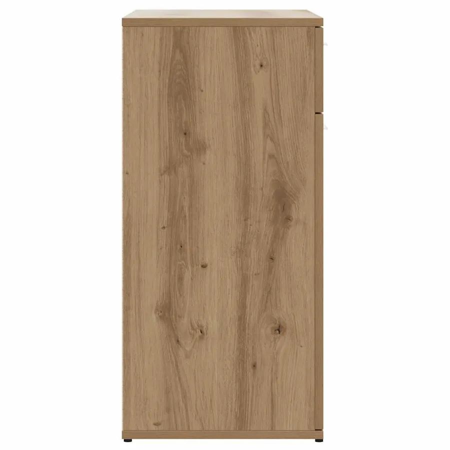 Buffet chêne artisanal 80x36x75 cm bois d'ingénierie - 6