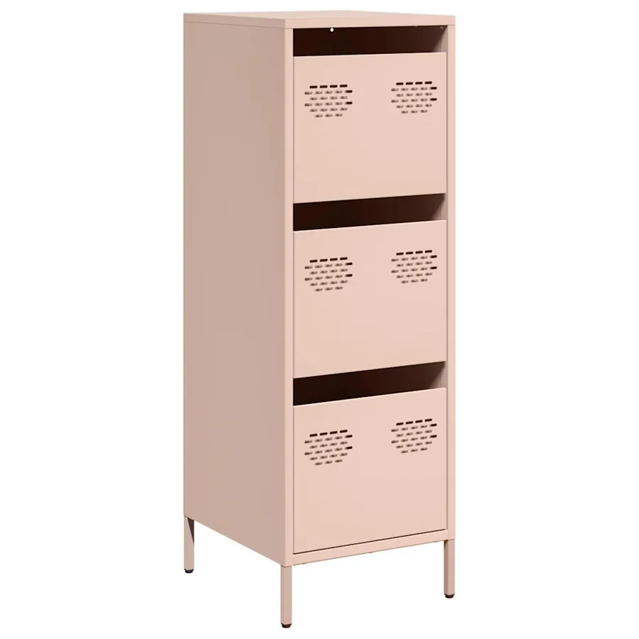 Buffet haut rose 39x35x103,5 cm acier - 2