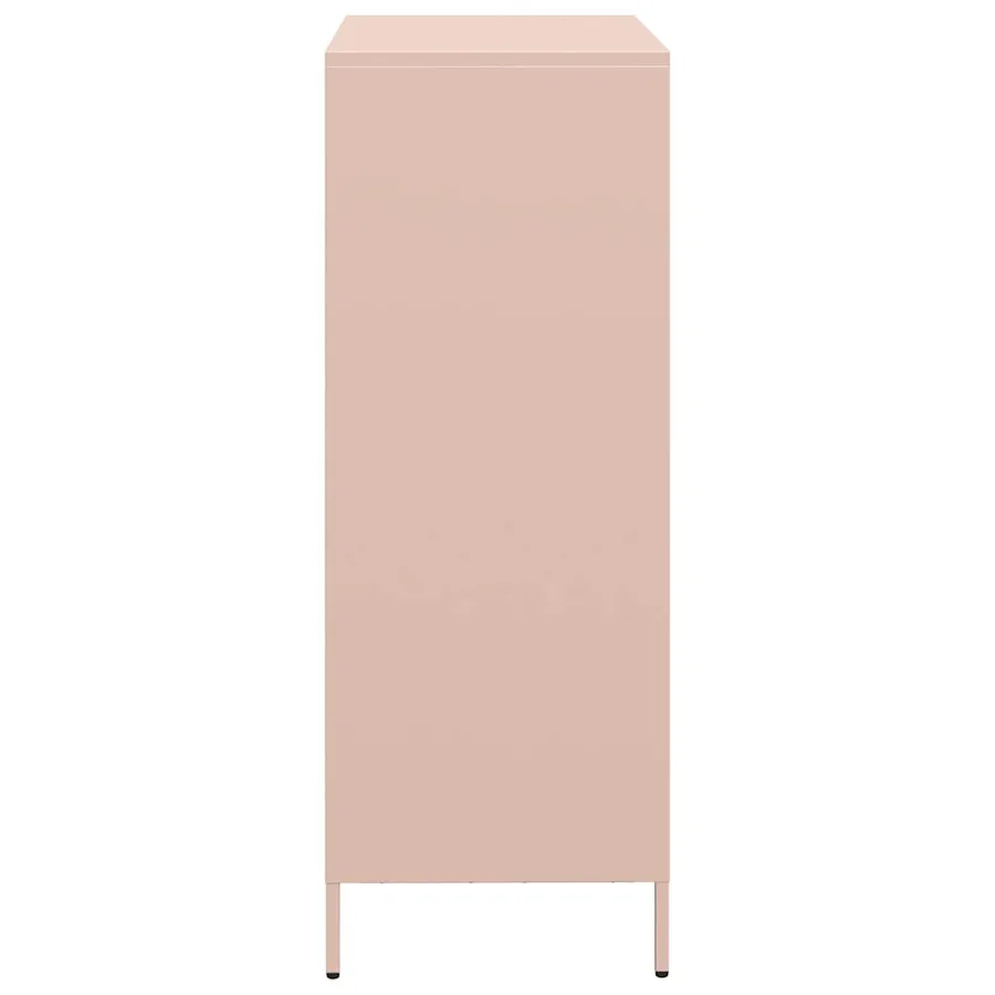 Buffet haut rose 39x35x103,5 cm acier - 6