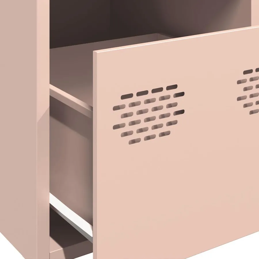 Buffet haut rose 39x35x103,5 cm acier - 9
