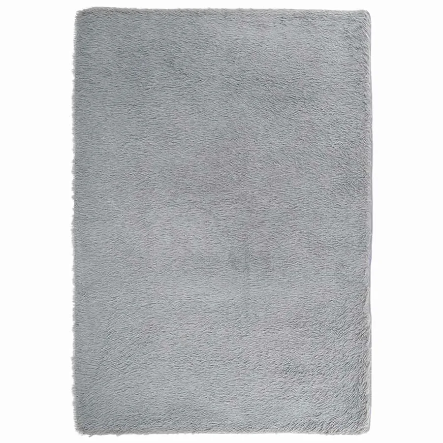 Tapis shaggy à poils longs NAVARRA gris clair 160x230 cm - 2