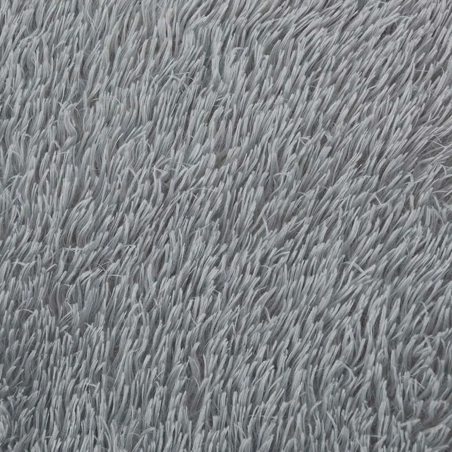 Tapis shaggy à poils longs NAVARRA gris clair 160x230 cm - 9