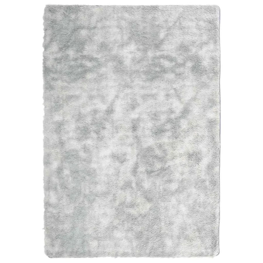 Tapis shaggy à poils longs NAVARRA gris argenté 120x170 cm - 2