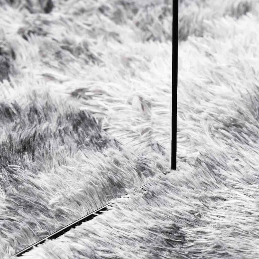 Tapis shaggy à poils longs NAVARRA gris argenté 120x170 cm - 7