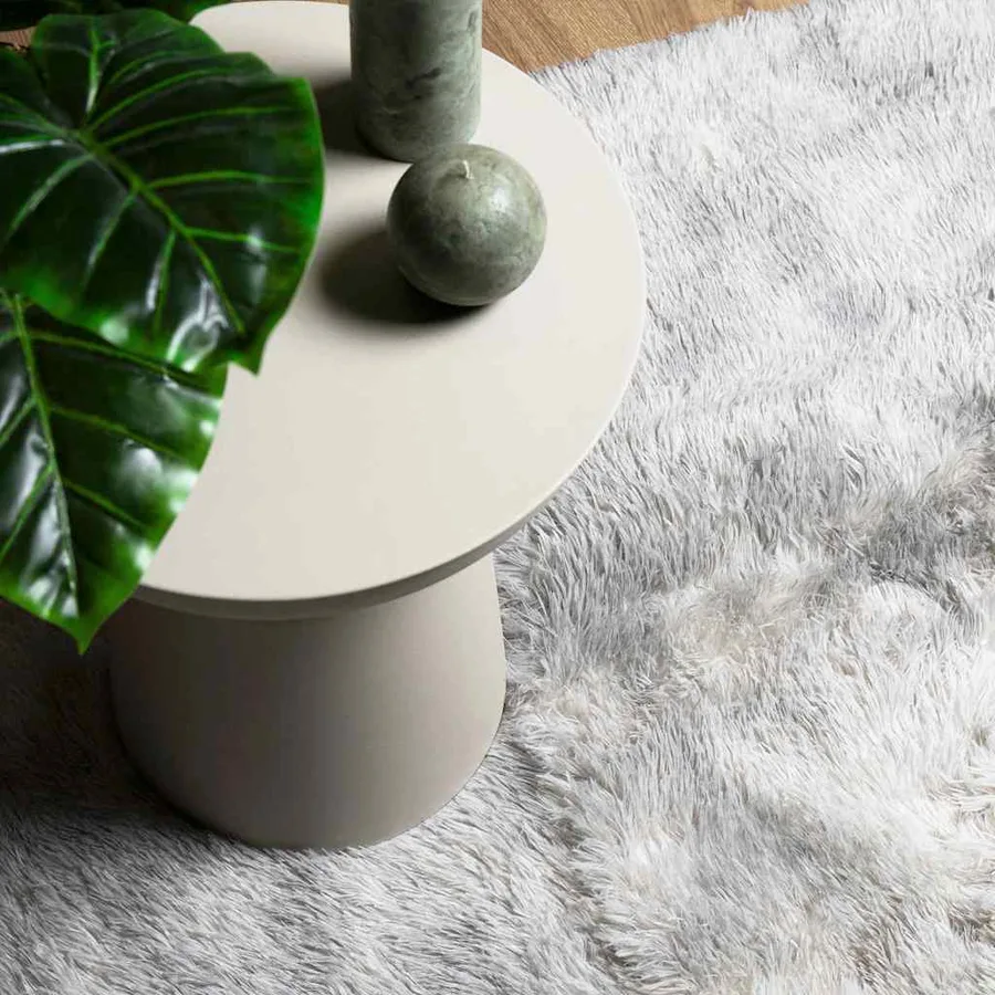 Tapis shaggy à poils longs NAVARRA gris argenté 120x170 cm - 8