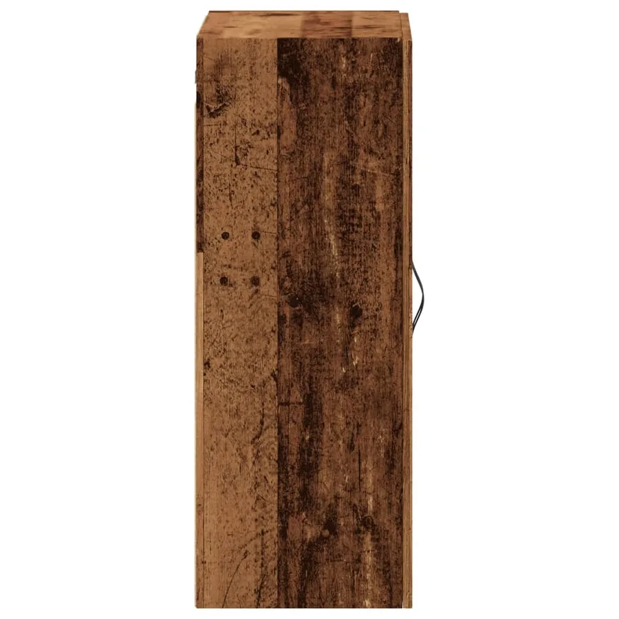Armoire murale vieux bois 69,5x34x90 cm bois d'ingénierie - 6