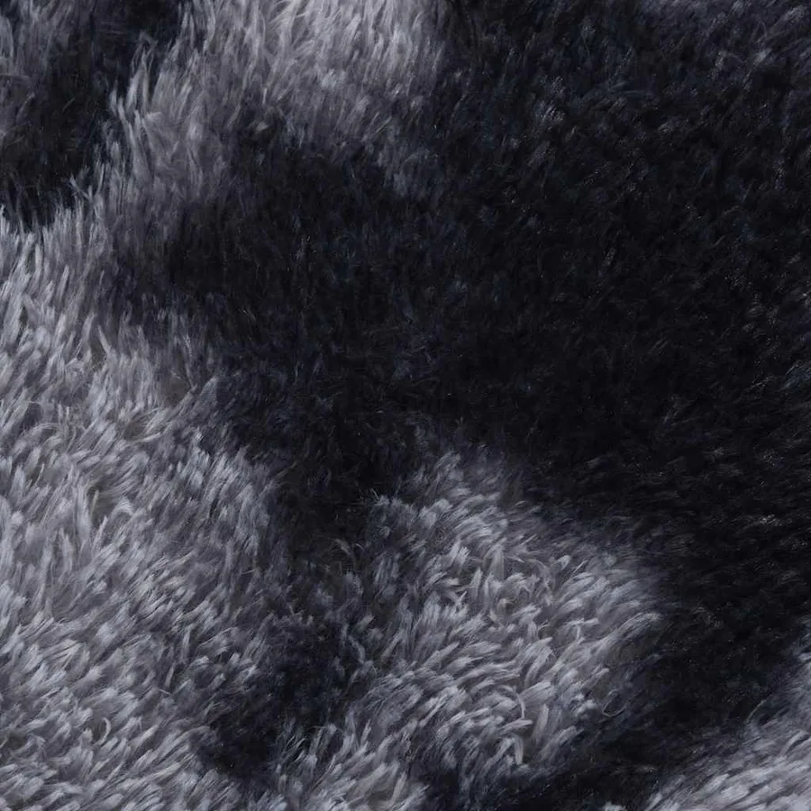 Tapis Shaggy à poils longs NAVARRA gris foncé 200x200 cm - 9
