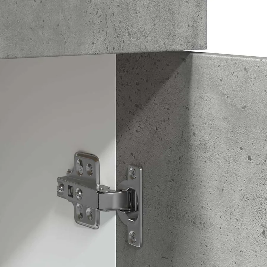 Armoire à tiroirs "Lyon" Gris béton 80 x 46 x 81,5 cm Bois d'ingénierie - 8