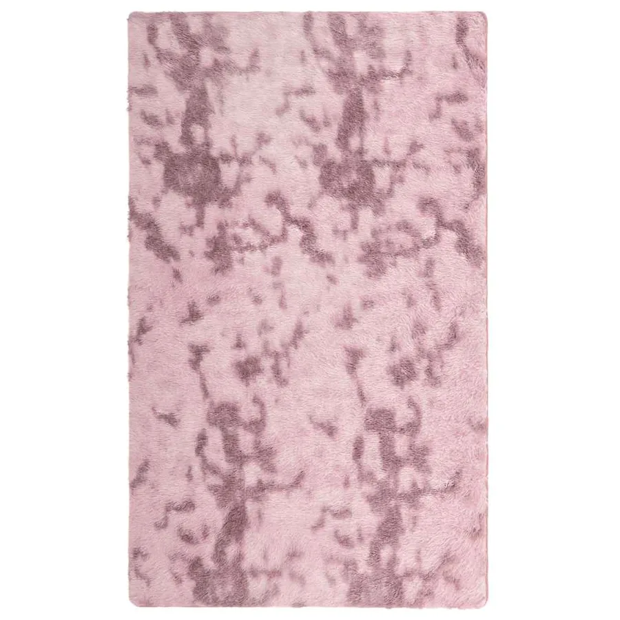 Tapis Shaggy à poils longs NAVARRA rose poudré 60x100 cm - 2