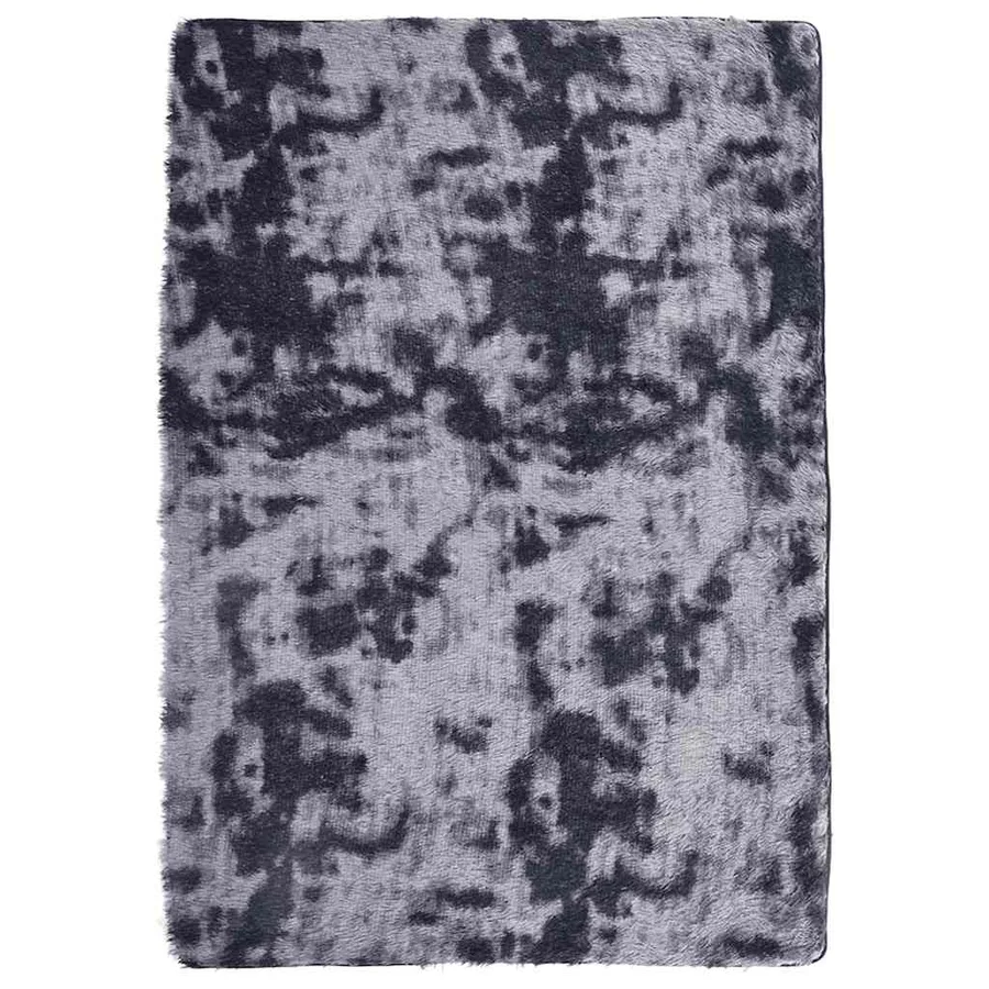Tapis Shaggy à poils longs NAVARRA gris foncé 160x230 cm - 2