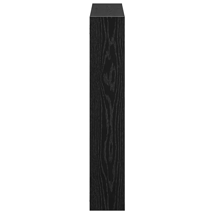 Étagère cube murale 12 compartiments noir bois d'ingénierie - 5