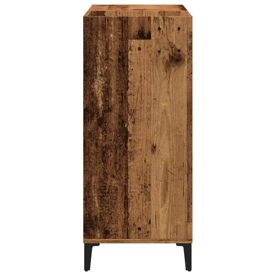 Armoire à disques vieux bois 84,5x38x89 cm bois d'ingénierie - 5