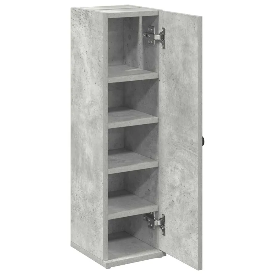 Meuble de salle de bain avec porte-rouleau gris béton - 5
