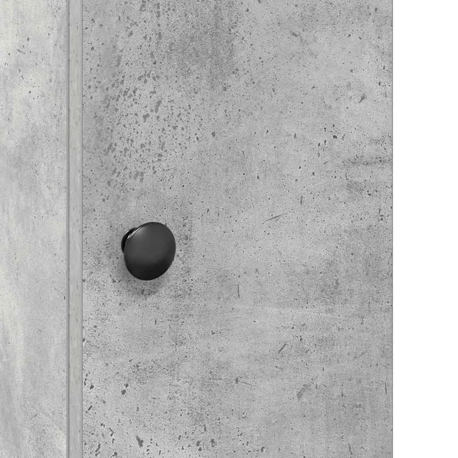 Meuble de salle de bain avec porte-rouleau gris béton - 9