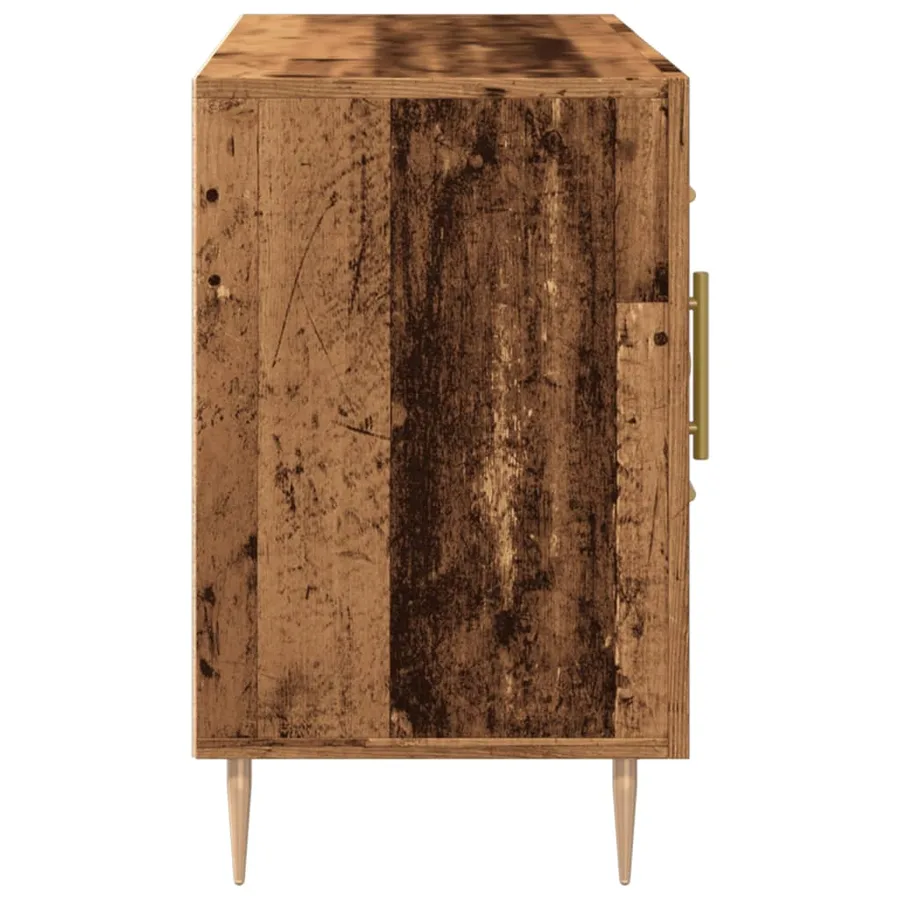 Buffet vieux bois 100x36x60 cm bois d'ingénierie - 5