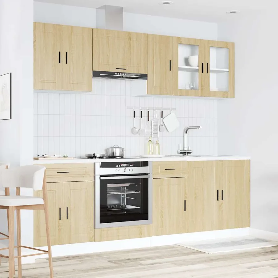 Ensemble de 8 meubles de cuisine "Porto" en chêne Sonoma - 3