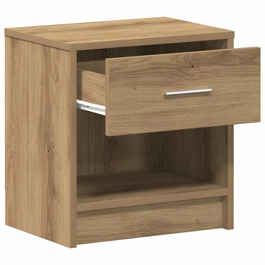 Table de chevet avec tiroir en chêne artisanal 39 x 28 x 41 cm - 5