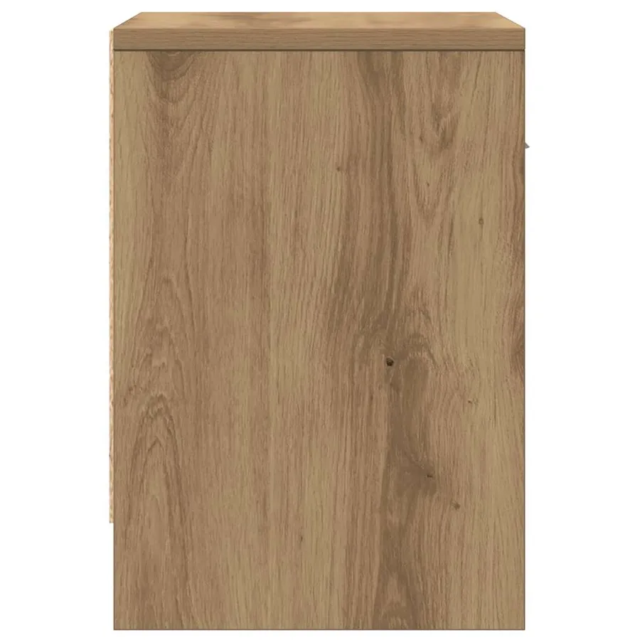 Table de chevet avec tiroir en chêne artisanal 39 x 28 x 41 cm - 6